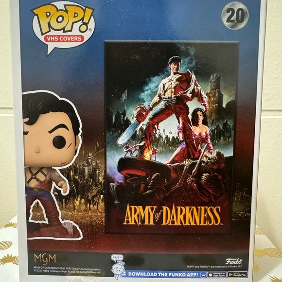 Funko Pop! VHS Covers: Army of Darkness Ash Williams #20 (Game Stop) (Exclusive) - Picture 3 of 3
